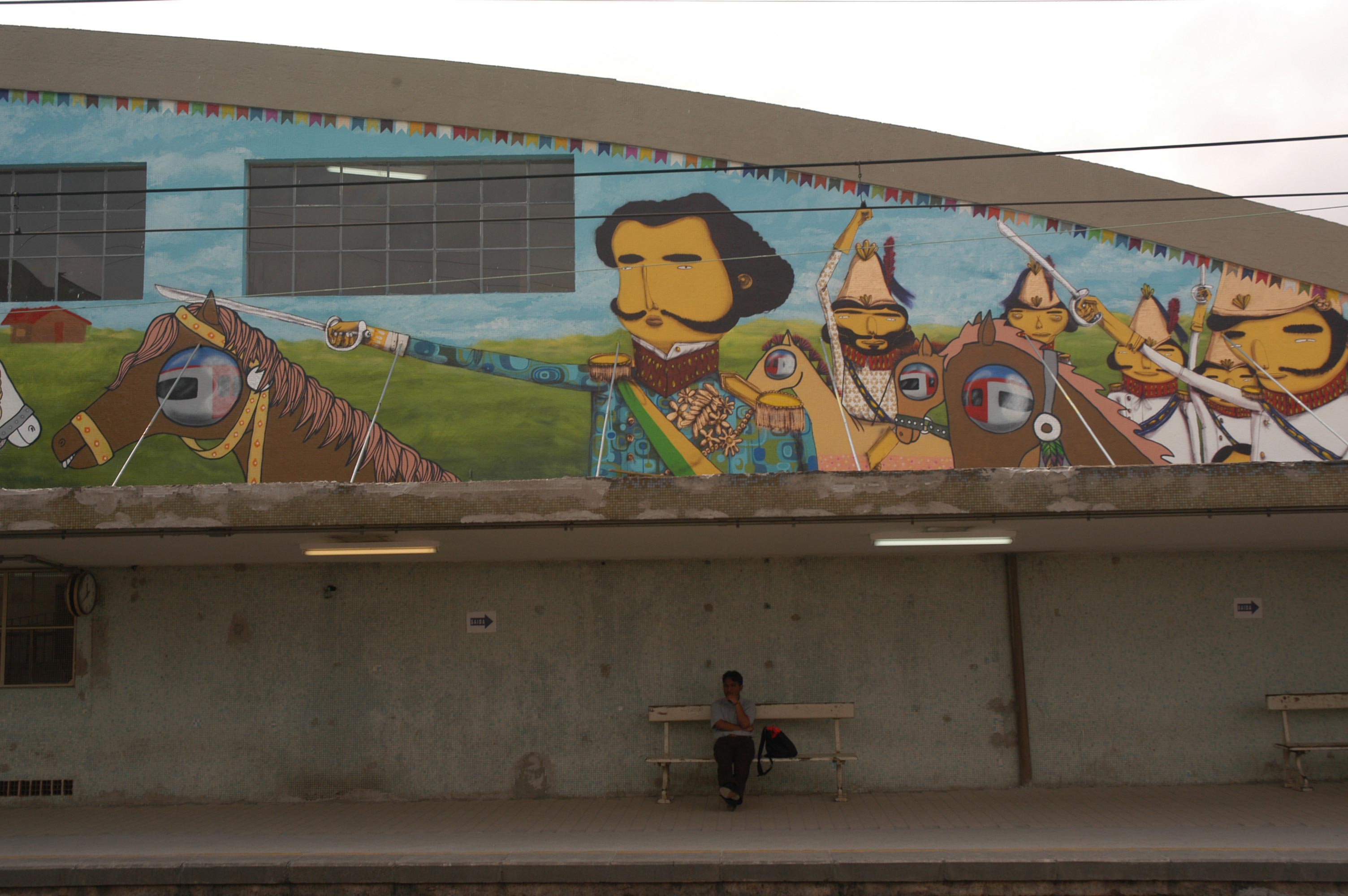 TRAIN STATION IPIRANGA, COLLABORATION OSGEMEOS, ISE AND NINA PANDOLFO – GRAFFITI PROJECT